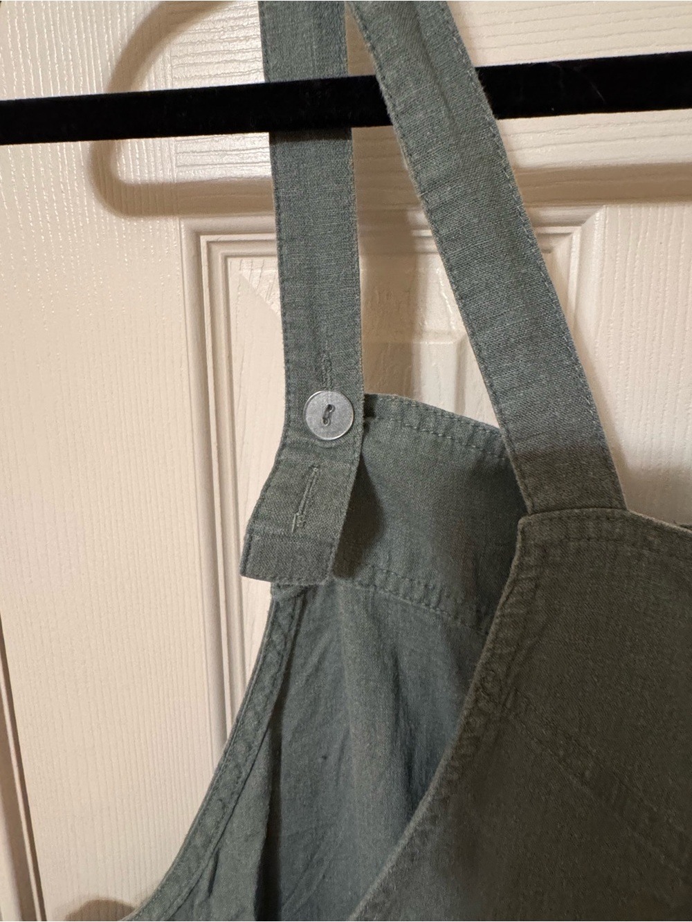 Universal Thread Sage Green Linen-Blend Jumpsuit Overalls - Picture 3 of 5